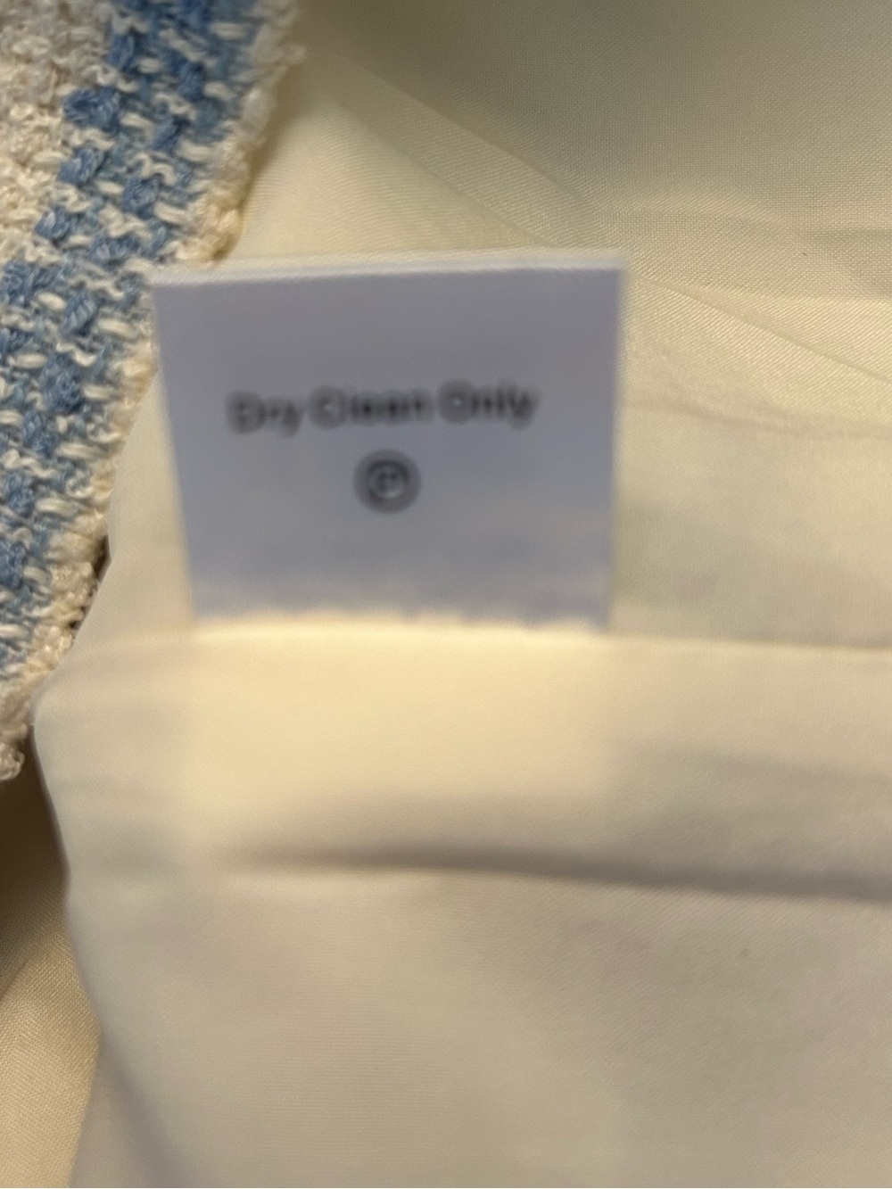 Tuckernuck Cream and Light Blue Striped Knit Dress with Braided Trim - Picture 6 of 7